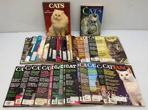 lot 180 image: Misc. Vintage Cat Magazines And Books