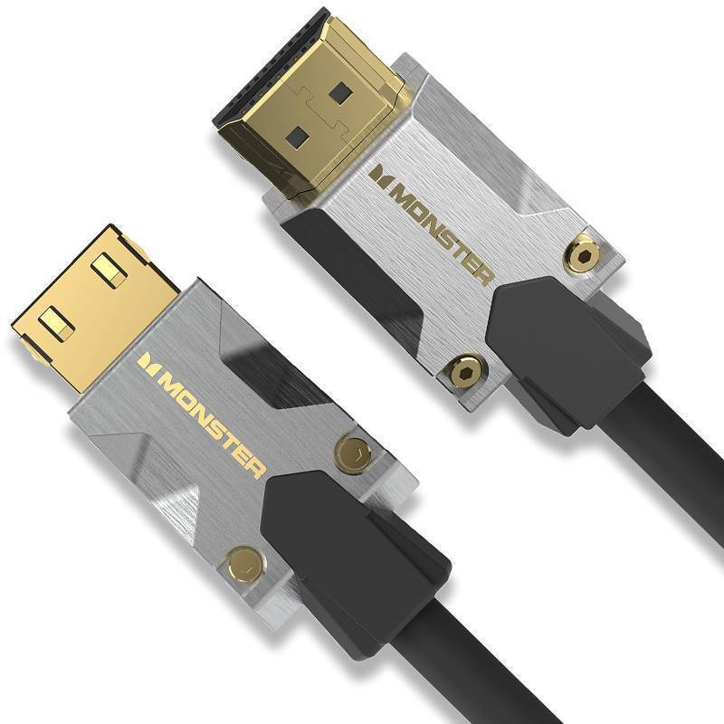 lot 814 image: Monster M-Series Certified Premium HDMI Cable 2.0, Features 4K Ultra HD at 60Hz Refresh Rate, Duraflex Jacket, and Triple Layer Shielding, 22.5 Gbps - 16 ft