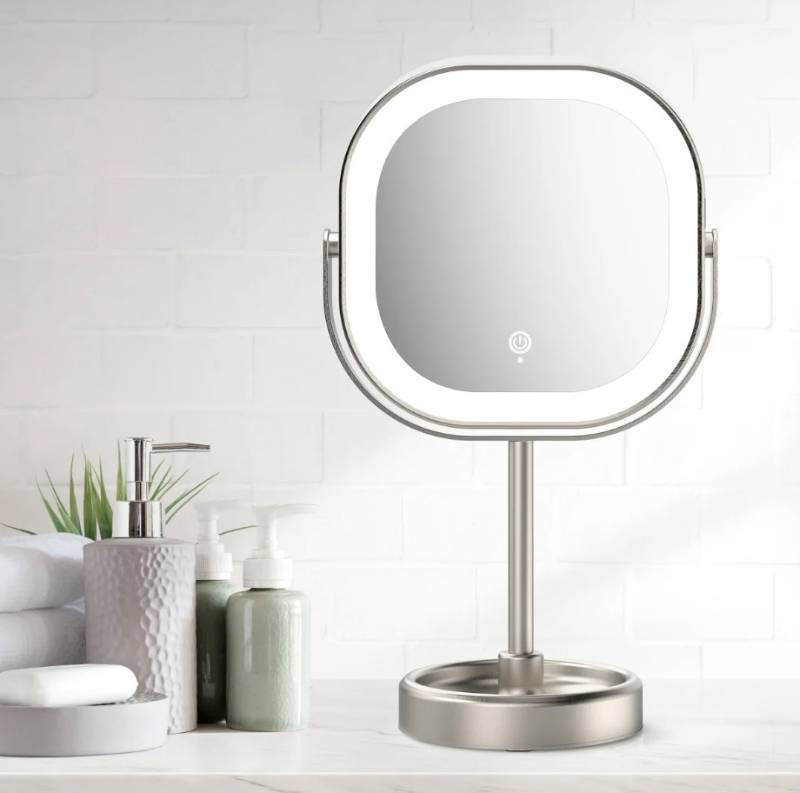 lot 349 image: Conair Halo LED Double-Sided 1x10x Vanity Mirror