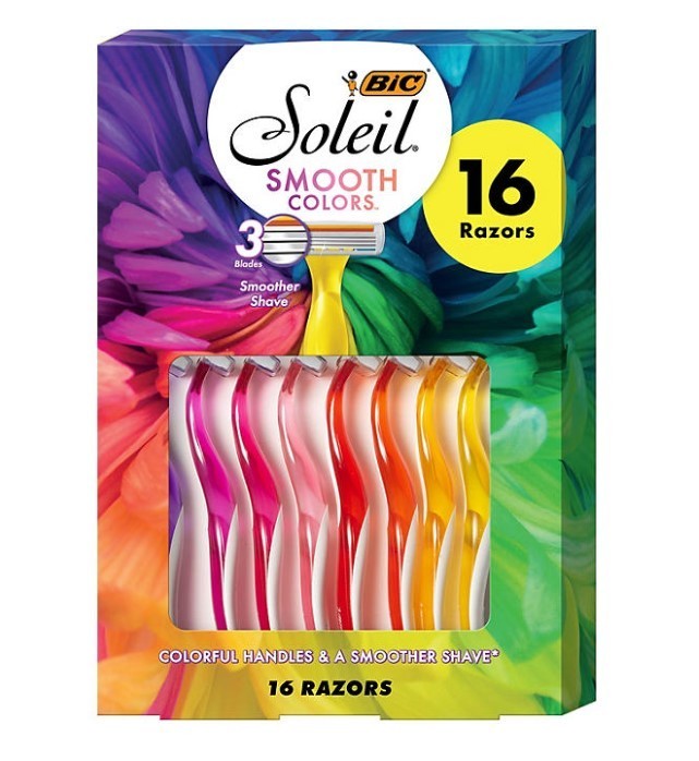 lot 406 image: NEW BIC Soleil Color Collection Womens Razors, 3 Blade, 16 ct.