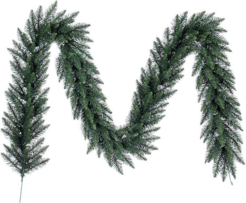lot 159 image: Vickerman 50x14 Camdon Fir Artificial Christmas Garland, Unlit - Faux Large Christmas Garland - IndoorOutdoor