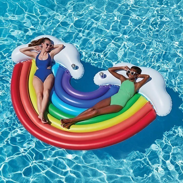lot 399 image: NEW Members Mark Two-Person Rainbow Float