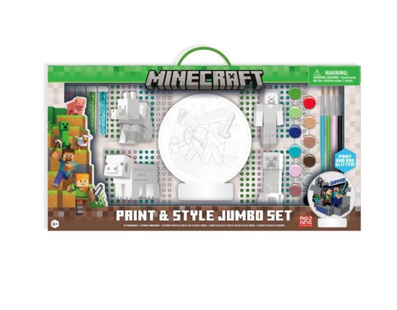 lot 357 image: NEW Minecraft Paint and Style Jumbo Set