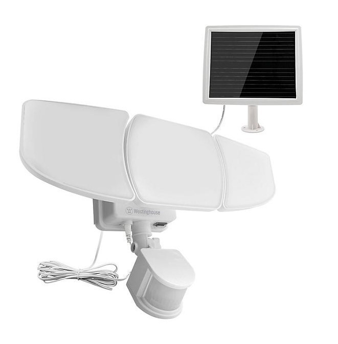 lot 367 image: NEW Westinghouse 2000 Lumen Solar Triple Head LED Security Light