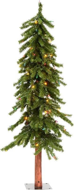 lot 179 image: Vickerman A805142LED 4 Natural Alpine Artificial Christmas Tree, Multi-Colored LED Lights