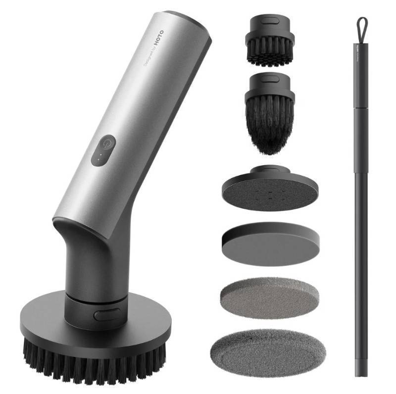 lot 262 image: HOTO Cordless Spin Scrubber 2.5 NM torque, six brush heads, IPX7 rated