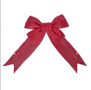 lot 142 image: Vickerman 48 x 60 Red Nylon Outdoor Bow 12 Size - L130348
