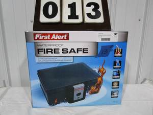 lot 13 image: First Alert Personal Safe model #2017F - .19 cubic ft