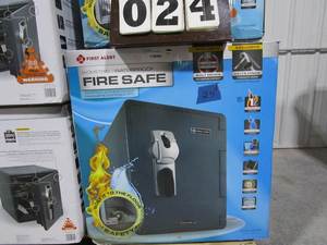lot 24 image: First Alert Biometric Water Proof-Fire Proof Personal Safe
