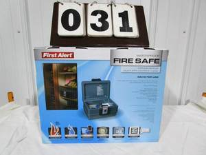 lot 31 image: First Alert Fire-Waterproof Personal Safe - .39 cubic ft