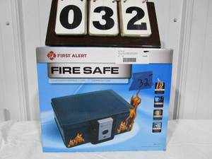 lot 32 image: First Alert Personal Fire Proof Security Safe