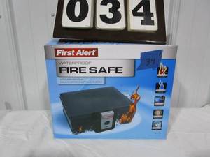 lot 34 image: First Alert Personal Safe Model #2013F - .17 cubic ft