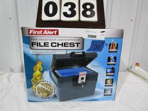 lot 38 image: First Alert WaterFireproof File Chest