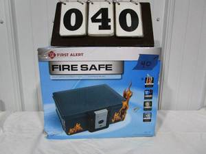 lot 40 image: First Alert Personal Fire Safe Model #2011F -.17 cubic ft.