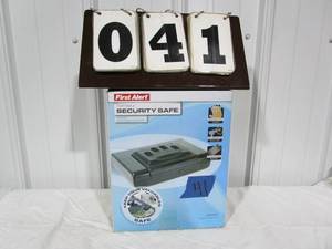 lot 41 image: First Alert Portable Security Safe Model #5200DF