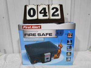 lot 42 image: First Alert FireWaterproof Personal Safe Model #2017F - .19 cubic ft