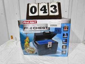lot 43 image: First Aler Waterproof File Chest - .59 cubic ft