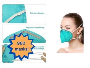 lot 83 image: WOW MSRP $1000&nbsp1 Case (960 each) NEW BYD CARE NIOSH Individually Wrapped N95 Respirators -Filters 95% against solid & liquid aerosols free of oil -Layers of protection however comfortablebreathable Great For Construction Or Painters