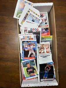 lot 105 image: Box of Mixed Sports Cards, Stars, Rookies, More Cards From 1980s to 2010s