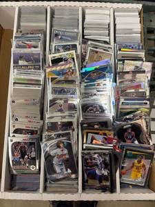 lot 134 image: Large Box of Modern Sports Cards, Rookies, Chrome, and Other Newer Sets