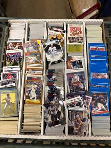 lot 137 image: Large Box of Mixed Sports Cards, Mostly Baseball, 1990s to Current, Stars and Some Rookies Included