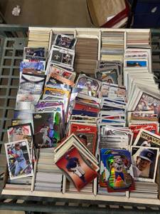 lot 147 image: Large Box of Baseball and Football Cards, Lots of Rookies and Stars, Cards From 1980s to Current