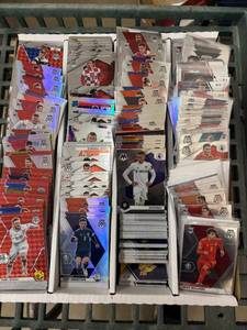 lot 157 image: Large Box of Soccer cards, Chrome, Refractors, Colored Parallels, and Mostly Modern Cards