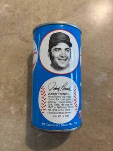 lot 169 image: Antique RC Cola Johnny Bench MLB Baseball Hall of Famer HOF