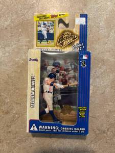 lot 176 image: Sealed BRAND NEW Topps Chipper Jones Action Flat Collectible MLB Hall of Famer HOF