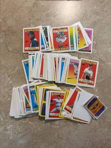 lot 206 image: Collection of Baseball Stickers and Sticker Backs Featuring Star MLB Players