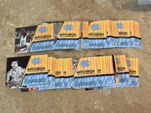 lot 216 image: North Carolina Tar Heels Basketball Cards Featuring Former Players