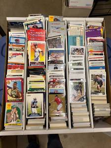 lot 221 image: HUGE Rookie Card Box, Loaded With Great Rookie Cards, Mix of Sports, Most of the Cards are 1990s to 2010s.