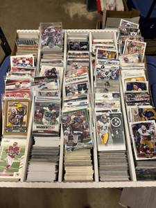 lot 224 image: Large Box of Sports Cards, Mostly Football Cards, Loaded With Rookies and Stars, Great Box