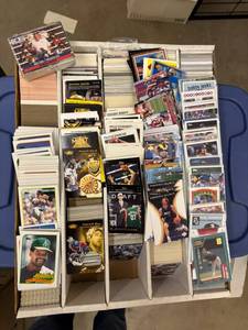 lot 225 image: Big Box of Sports Cards, Mix of Sports, Mix of Years