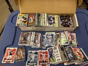 lot 233 image: Box of Sports Cards, Mostly Football Cards, Mostly Modern Cards, Some Baseball 1990s to Current