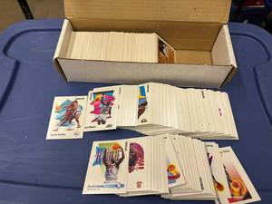 lot 245 image: 1991 Skybox Basketball Cards Partial Set, Star Cards Included