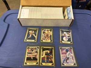 lot 251 image: 1991 Leaf Complete Baseball Card Set, Includes Ken Griffey Jr, Frank Thomas, Nolan Ryan and Others