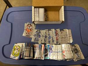 lot 254 image: Box of Football Cards, Mostly Modern Cards, Stars, Veterans and Some Rookie Cards