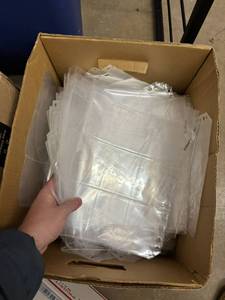 lot 256 image: Big Box of Card Page Sleeves for Sports Card Binders, HUNDREDS of Pages.
