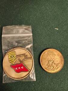 lot 118 image: Two military challenge coins