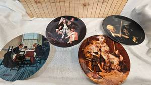 lot 13 image: Set of 4 Norman Rockwell Collector Plates