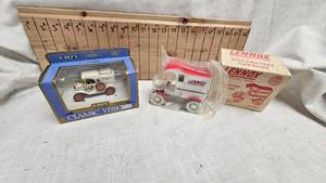 lot 20 image: Lennox 1965 Delivery Car Bank, #4, 125, Ertl 13 T-Van Classic Vehicle