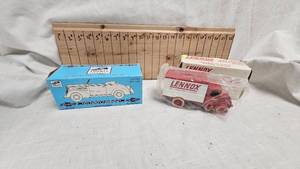 lot 21 image: Lennox 1926 Mack Truck Bank, #5, 1937 Chevy Coin Bank
