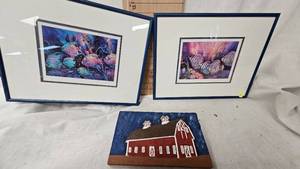 lot 28 image: Schools In and Schools Out set of Pictures by Nancy OToole, Barn Dcor