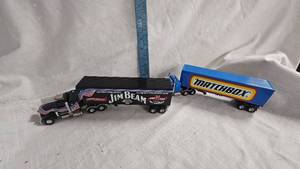 lot 51 image: Matchbox and Matchbox Jim Beam Die Cast Semis