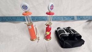 lot 57 image: Pair of Retro Replica Gas Pumps