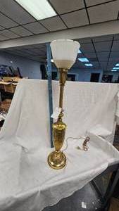 lot 70 image: Brass Torcheire Lamp