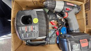 lot 133 image: Craftsman 19.2 V Drill, Charger, Staplers, Staples
