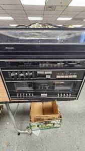 lot 182 image: Sears Stereo with Record Player, Tuner, and Dual Cassette Deck
