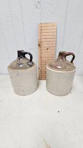 lot 196 image: 2-Two Tone Stoneware Jugs